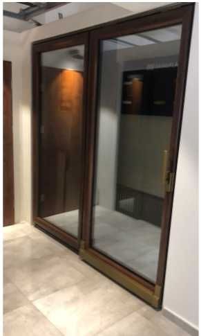 Okno tarasowe PSK Oknoplast Prolux 2200 × 2300 mm + moskitiera