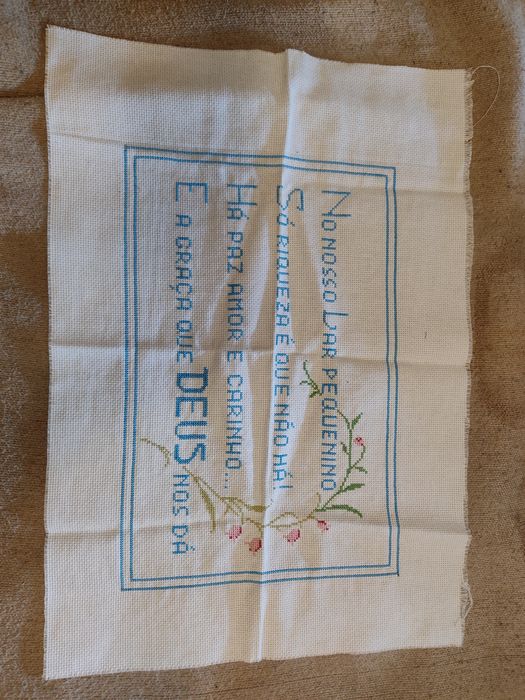 Ponto cruz para quadro