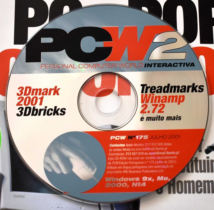 PCW Magazine (Personal Computer World) Issue No. 175 + 3 CD-ROMs (2001)64551535361155123