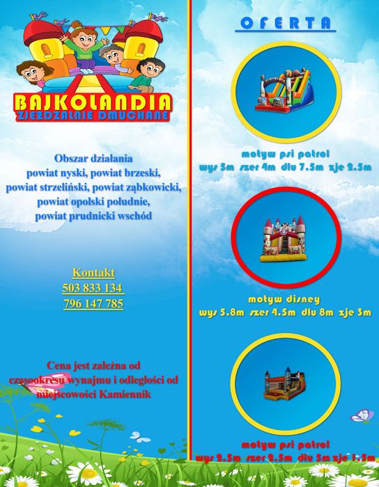 Zjeżdżalnie dmuchane