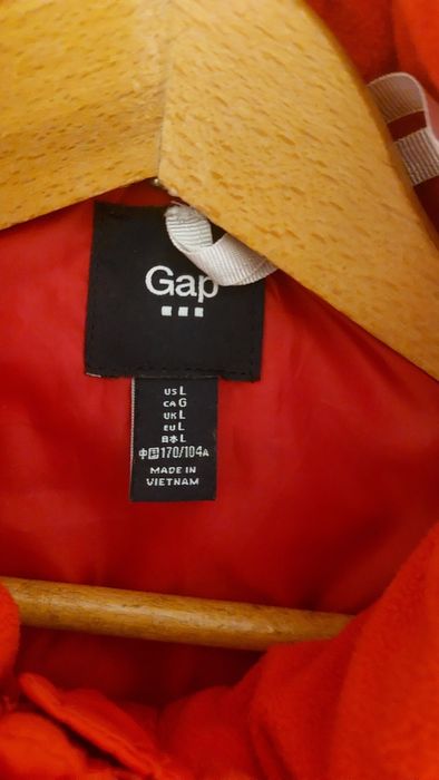 Kamizelka bezrękawnik pikowany czerwony gap L