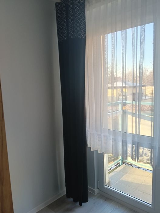 Zaslony dwie sztuki czarne welur