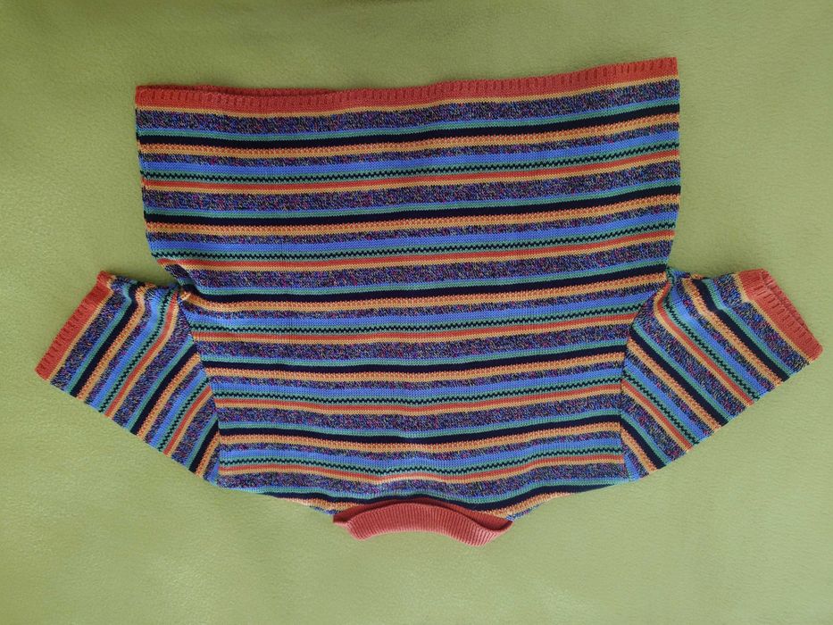 Casaco de riscas em linha de algodão