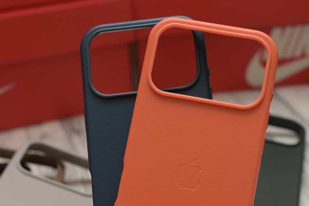 Кожаный чехол Leather Case iPhone 17 Air Pro max Magsafe Анимация