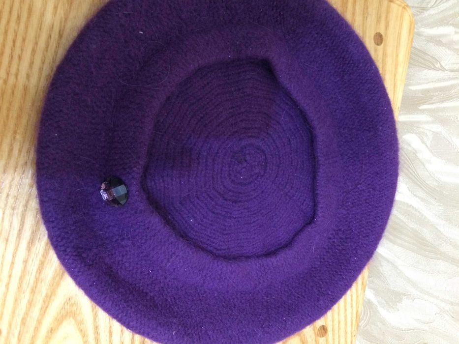 Фиолетовый берет new look , р.54-57
