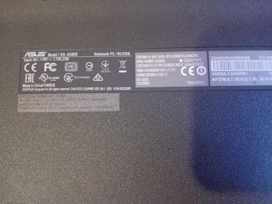 Placa Mae   ASUS - A540S