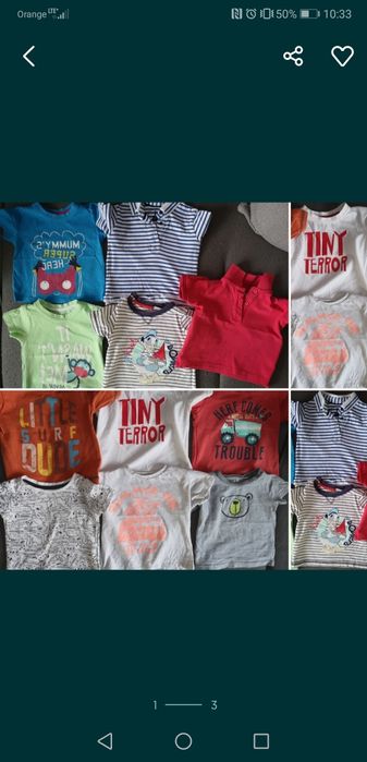 Paka ciuchów dla chłopca 68-74-80 spodnie bluzki bluzy kurtki