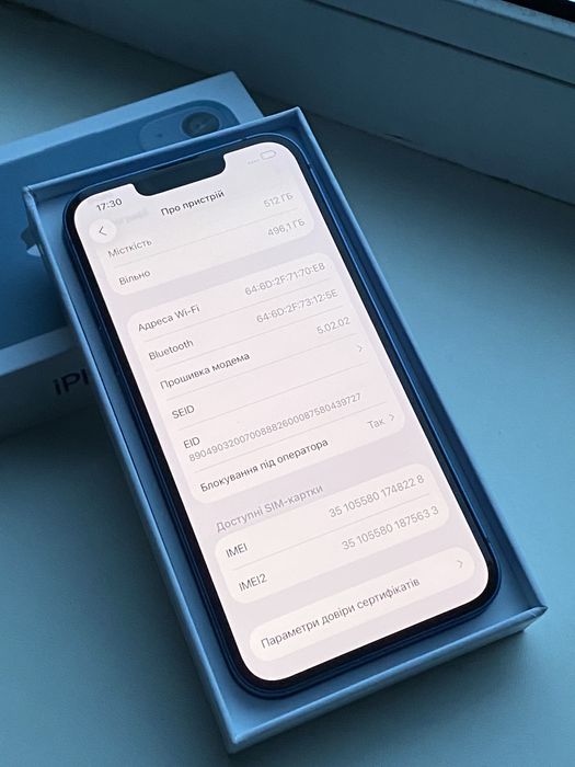 Apple IPhone 13 512 Gb Blue