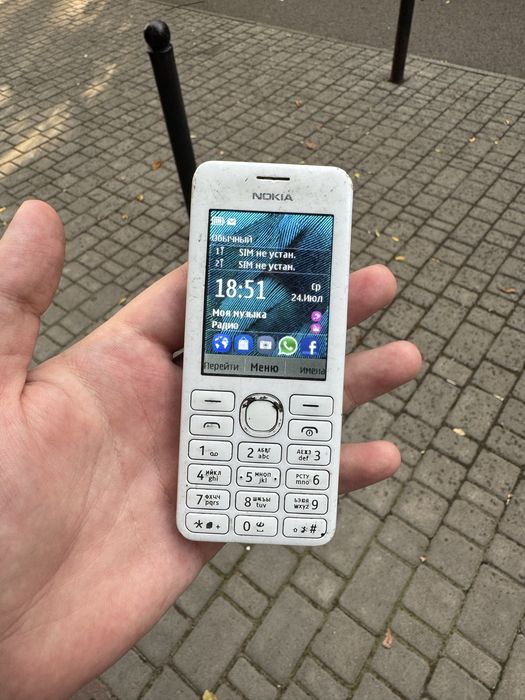 Nokia 206 DUAL SIM microSD Card рабочий 100%