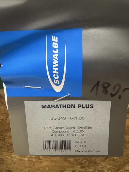 Brompton opona Schwalbe Marathon Plus 16x1,35