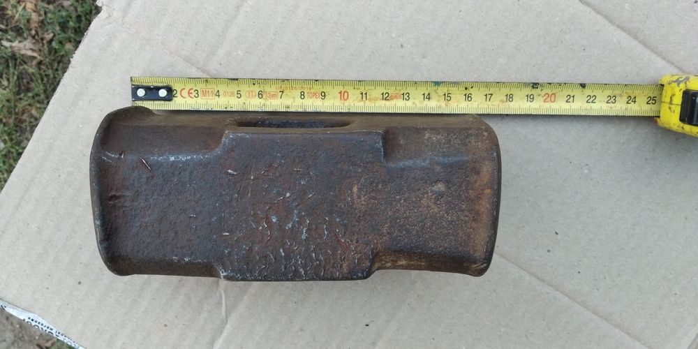 Кувалда советская 4 кг без ручки, 1,5 кг, 1,4