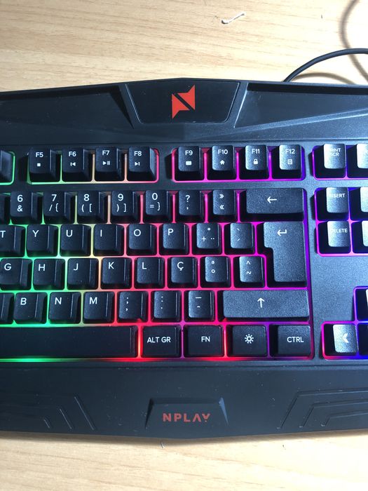 Teclado Gaming NPLAY Control 3.0 (Membrana - Português - Preto)