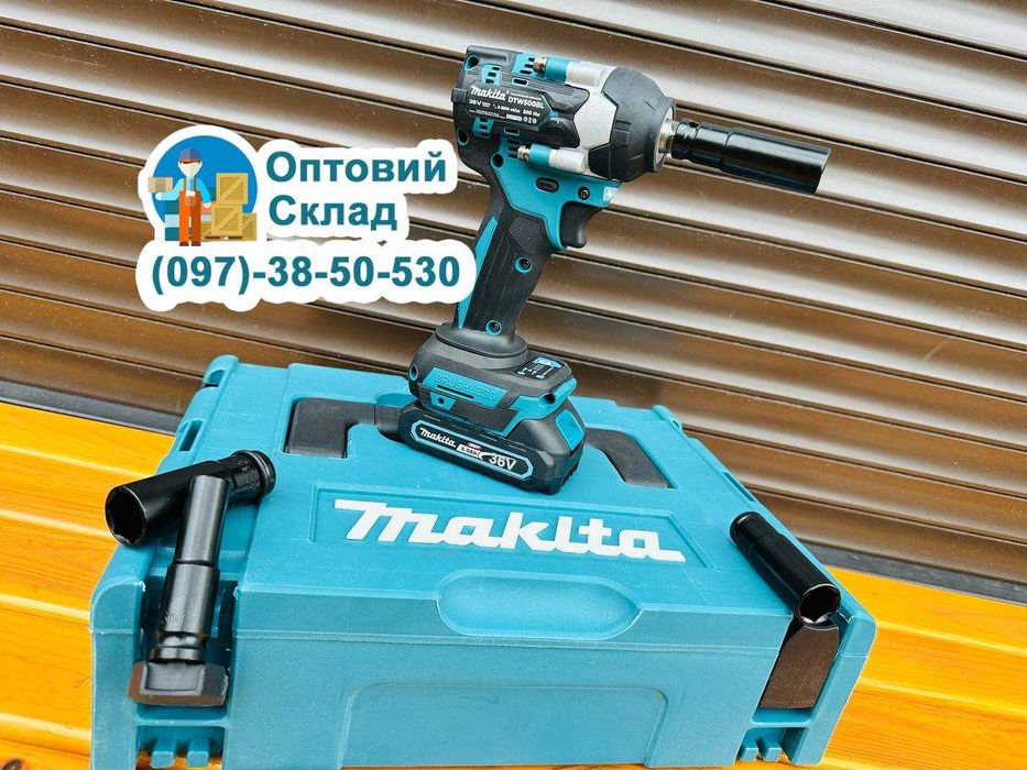 Гайкокрут Безщітковий Акумуляторний Makita DTW 500 BL Головка 1/2 36/6