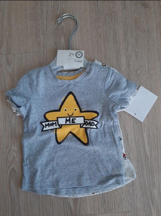 2 T-shirts menino 6-9m (68cm)