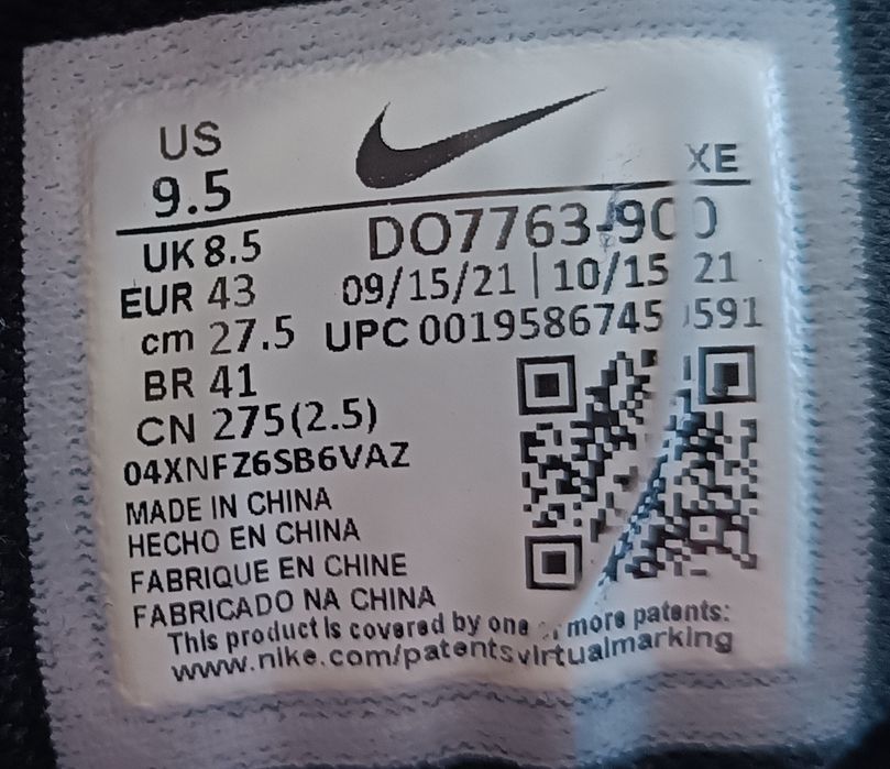 Nike Air Zoom Pegasus 38 Do Biegania Sportowe r. 43