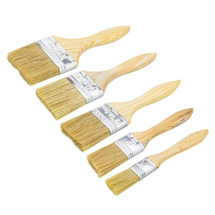 Zestaw płaskich pędzli do malowania 5szt