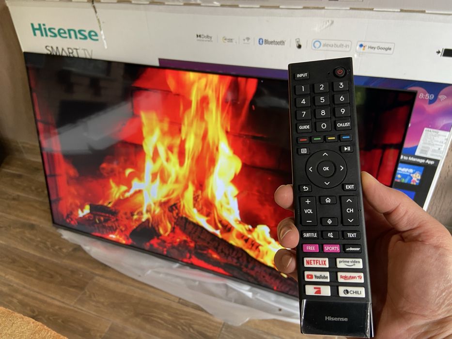 Телевізор Hisense 55A6CG/ QLED Hisense 65A7HQ SmartTV/Vidaa/4KUltraHD/як новий
