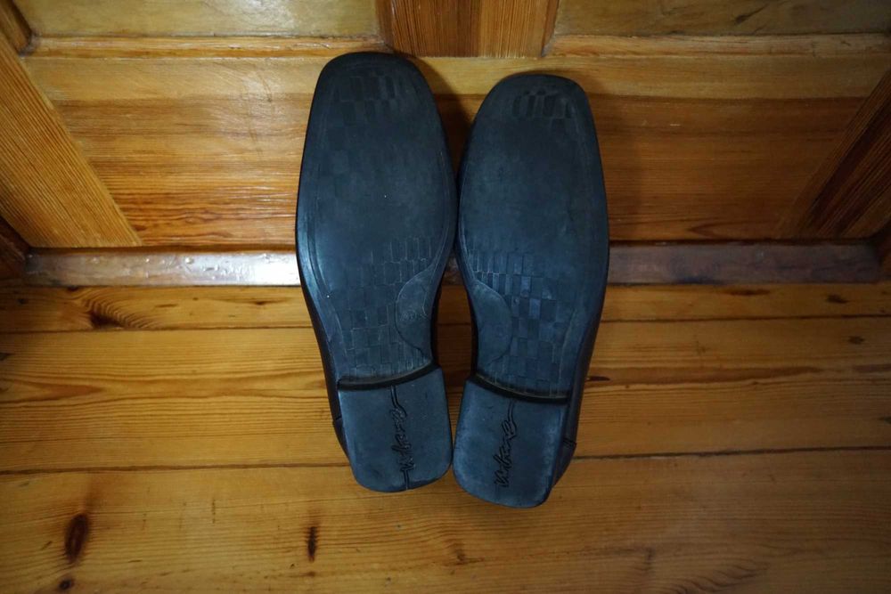 Urbane buty męskie półbuty mokasyny skóra 42 41 dł 27 cm