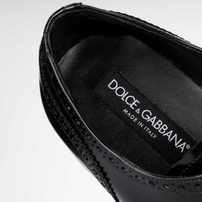 DOLCE&GABBANA skórzane męskie buty DERBY PELLE ITALY -60%%%