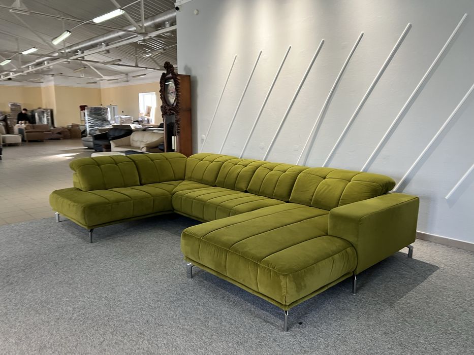 Великий диван тканина велюр нерозкладний мякий з Німетчини