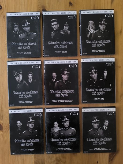 Stawka większa niż życie klasyka polskich seriali kolekcja DVD mikulsk