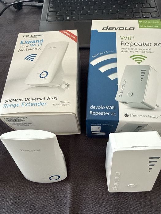 Lote Repetidores de sinal TP-Link e Devolo