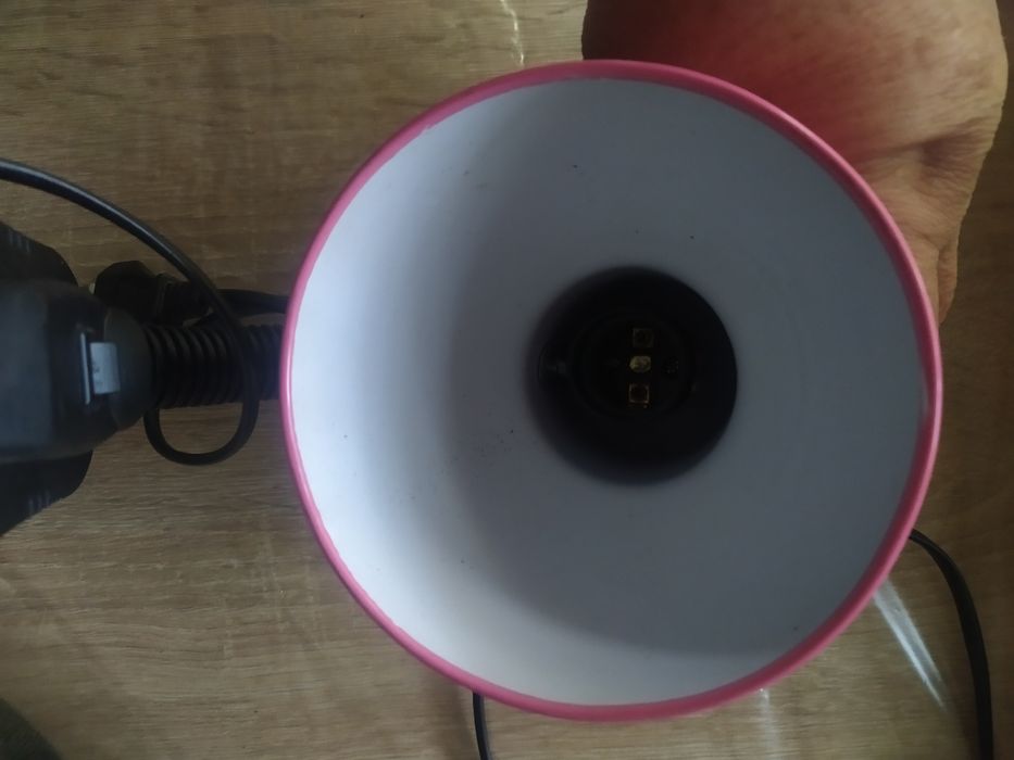 электрическая лампа на прищепке