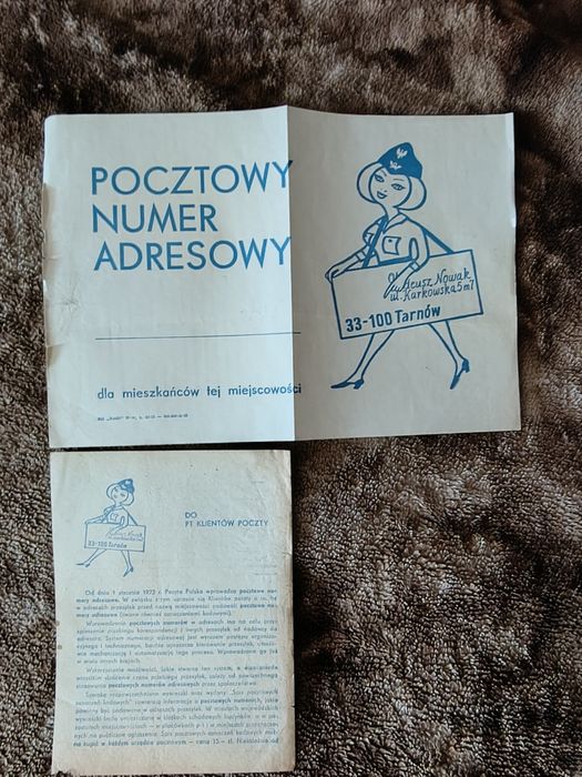 Dawny druk pocztowy