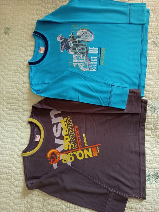 Komplet 2 bluzek chłopięcych rozmiar 128