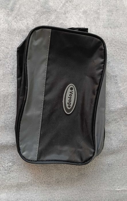 Męska kosmetyczka/saszetka czarno-szara