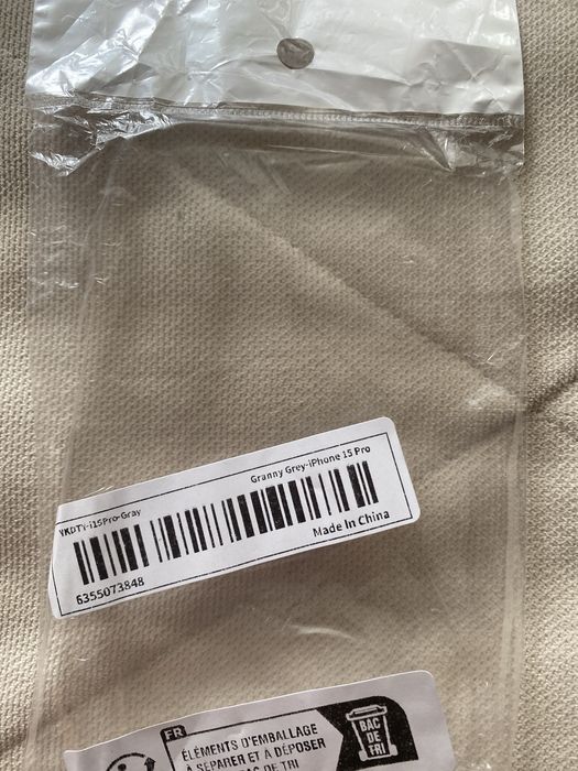 Чехол на iPhone 15 Pro granny grey на айфон 15 про