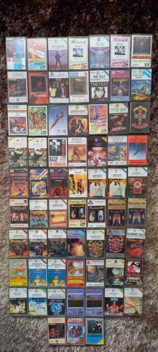 Kasety metal, Bathory, Metallica, King Diamond, Anthrax, Overkill,WASP