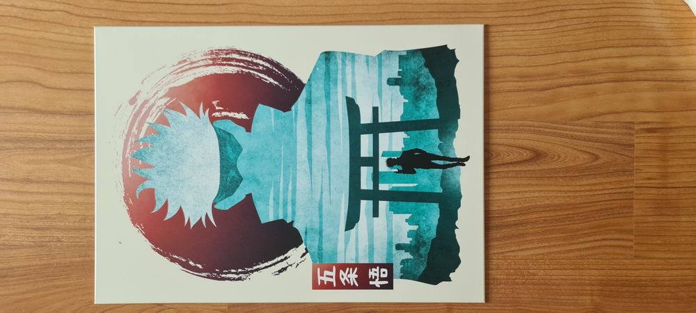 Placa de metal para parede, anime