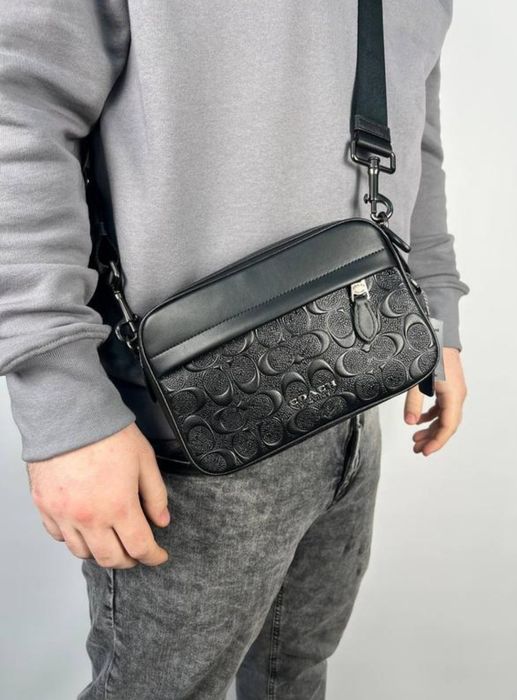 Чоловіча сумка Соасh / Месенджер Coach /мужская сумка через плече /коа