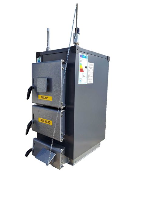 Piec Kocioł 5kw do 55m2 Węgiel Drewno +Miarkownik termometr GRATIS