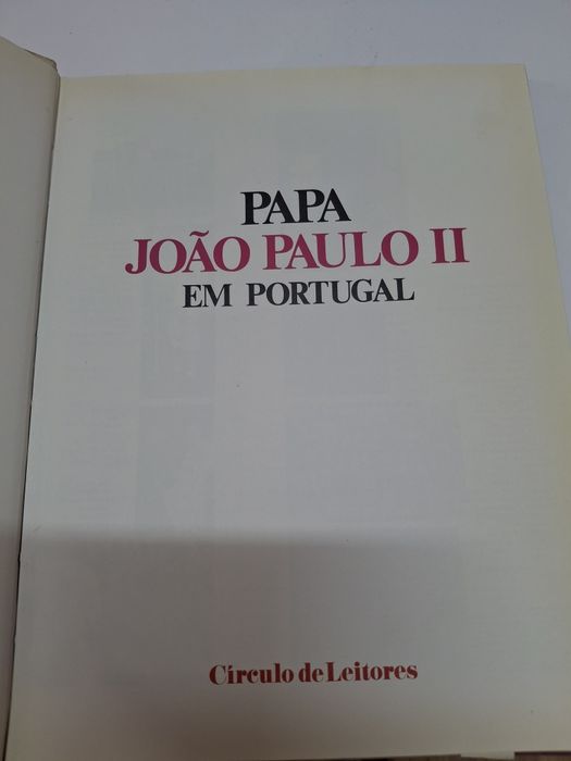 Livro Papa João Paulo II em Portugal