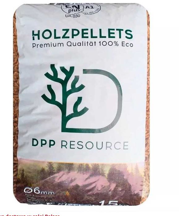 Pellet drzewny A1Certyfikowany. Pelet 6mm. DOSTAWA