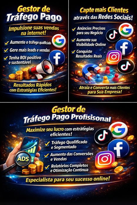 Gestor de Redes Sociais/ Gestor de Trafego Pago