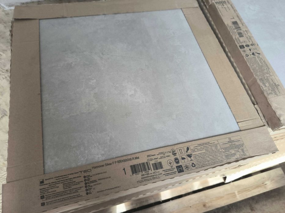 Плитка керамогранит Allore Group Hannover Silver F P R Mat 60x60 см