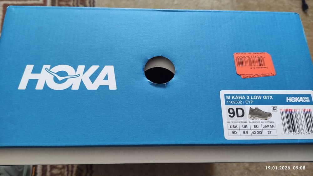 Чоловічі туристичні кросівки HOKA Kaha 3 Low GTX Хакі