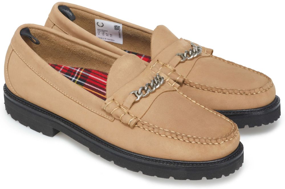 Fred Perry x GH Bass Weejuns Leather Loafer EU41 $240 лофери топсайдери