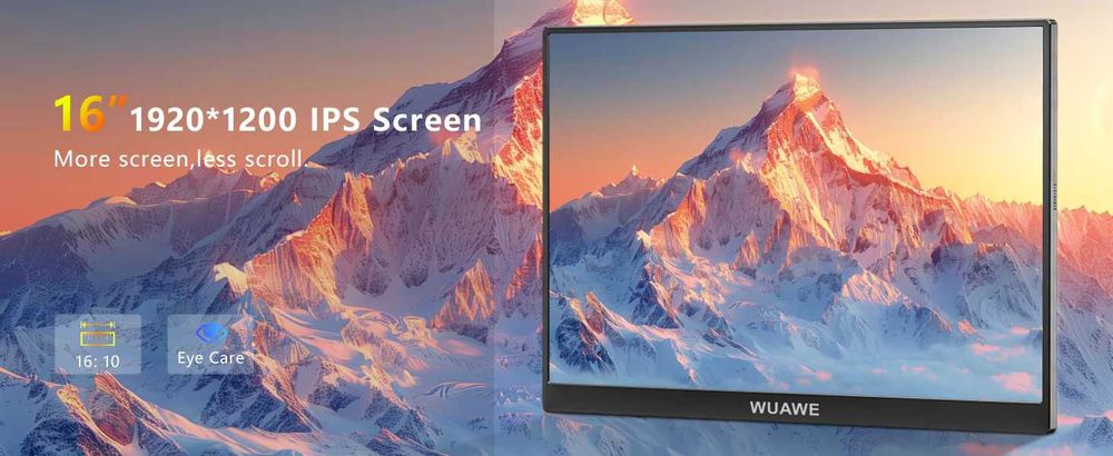 Портативний монітор [120Hz] 16" [FHD+ 1920*1200p] IPS [100% sRGB]