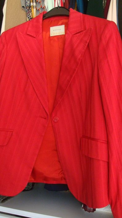 fato vermelho meia-estação senhora 40