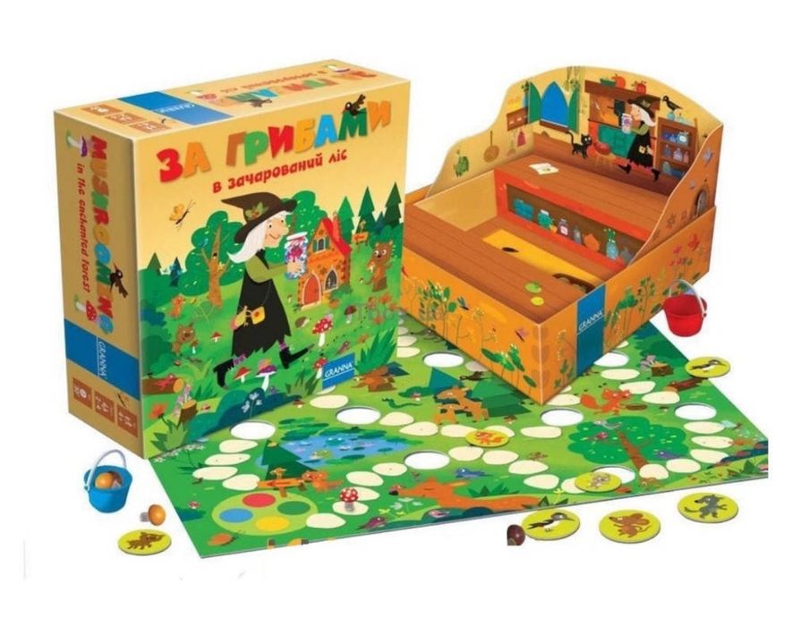За грибами в зачарований ліс Гранна настільна гра ходилка