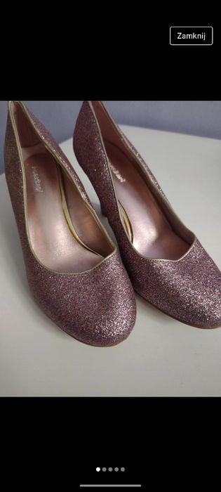 Buty brokatowe 37 graceland