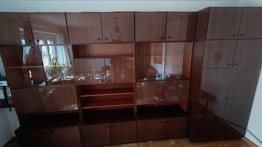 Meblościanka PRL komplet