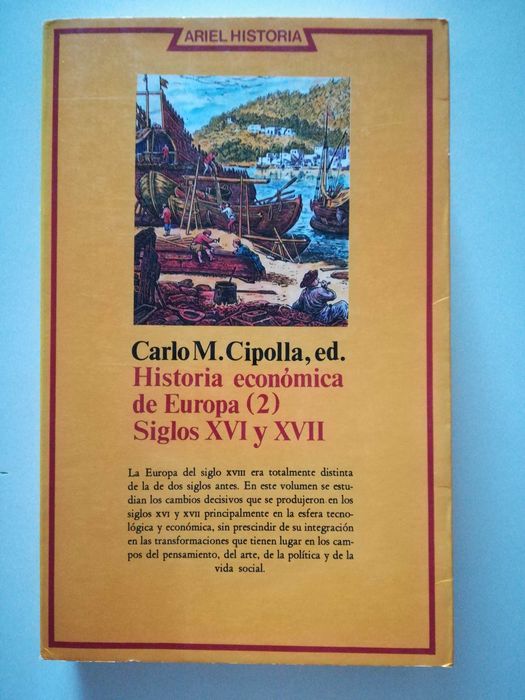 livro - História económica de Europa - Carlo Cippola - 3Vols
