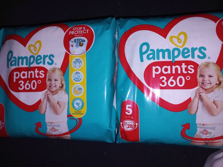 Pampers pants 360° stop&protect rozmiar 5 pieluchy super jakośc