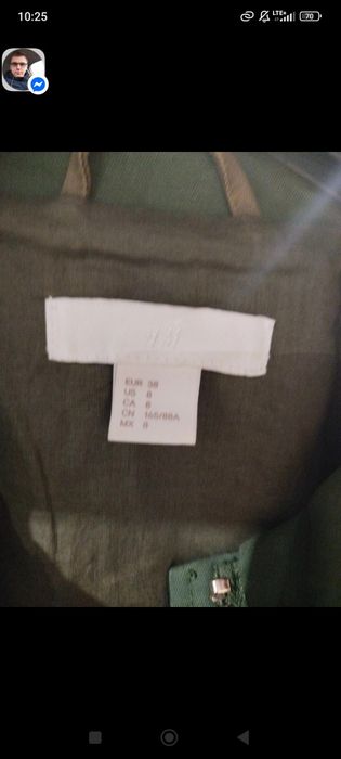 Kurtka lub gruba koszula wojskowa army utility 100% bawełna H&M M 38