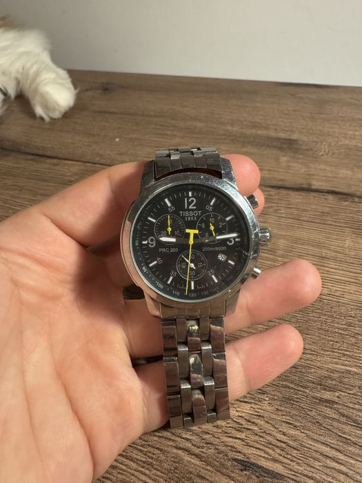 Zegarek Tissot PRC 200 Chronograph Czarny/Stal nierdzewna  Ø40 mm